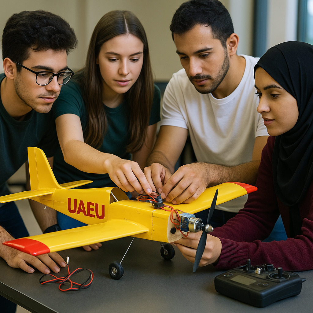 Flight test during competition